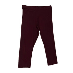SIZE large maroon cropped leggings